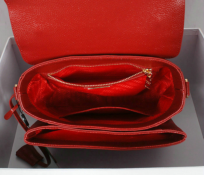 2014 Prada calfskin mini bag BT0952 burgundy for sale - Click Image to Close